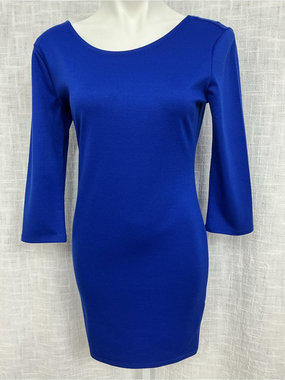 Forever 21 Cobalt Blue 3/4 Sleeve Sheath Dress